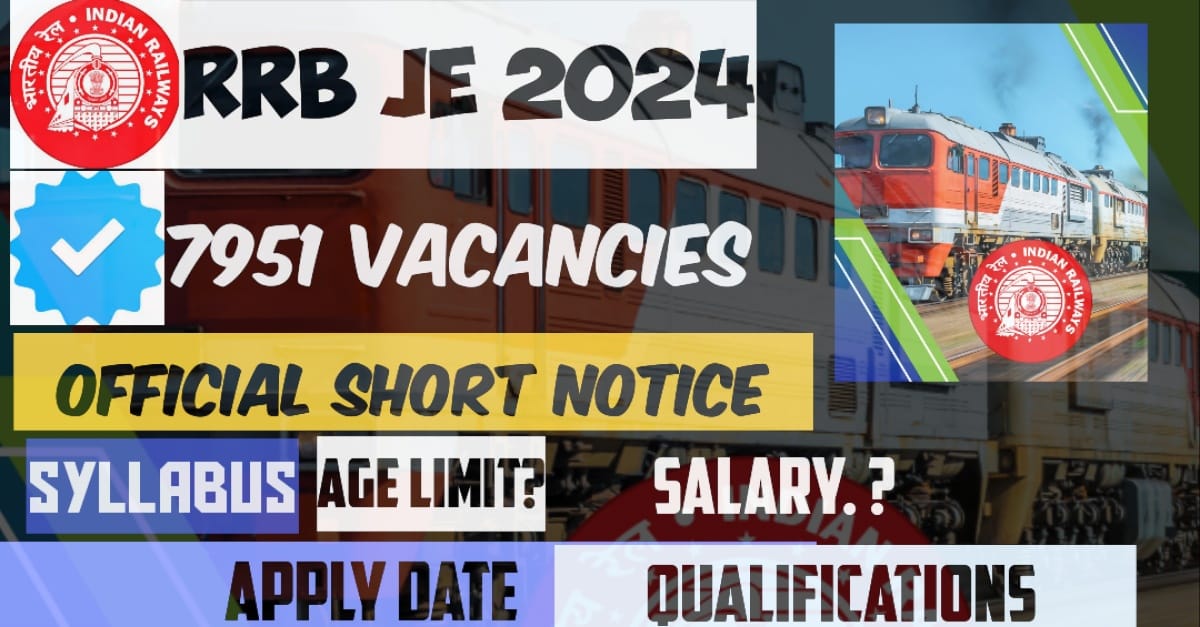 RRB JE Recruitment 2024