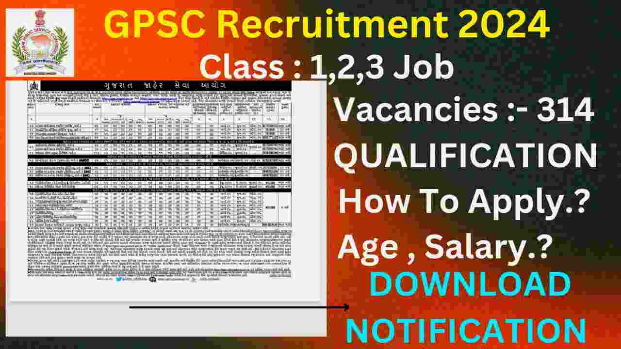 GPSC Recruitment 2024