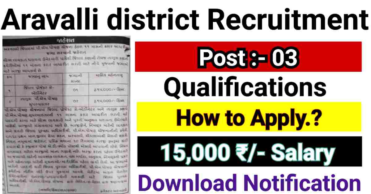 Aravalli district Recruitment